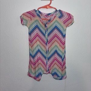 Little Sleepies Rainbow Chevron Shorty